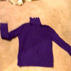 100%Cotton cabled purple sweaterXL